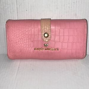 Simply Southern Pink Reptile Textured Faux Leather Wallet